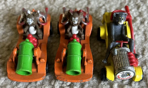 Vintage Corgi Tom & Jerry 1:64 Die Cast Car Lot Of 3