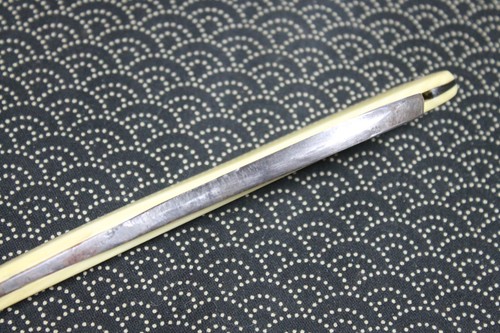 Rare VTG Henkotsu Hinoshita Kaizan Large KAMISORI Japanese Straight Razor Japan - Picture 10 of 12