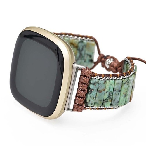 Natural Stone Watch Band Replacement Strap for Fitbit Versa 4/Sense 2 Bracelet - Picture 3 of 5