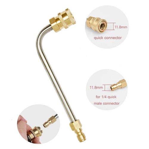 High Pressure Washer Gun Extension Wand Car Wash Metal Jet Lance 1/4" Quick Conn - Picture 4 of 18