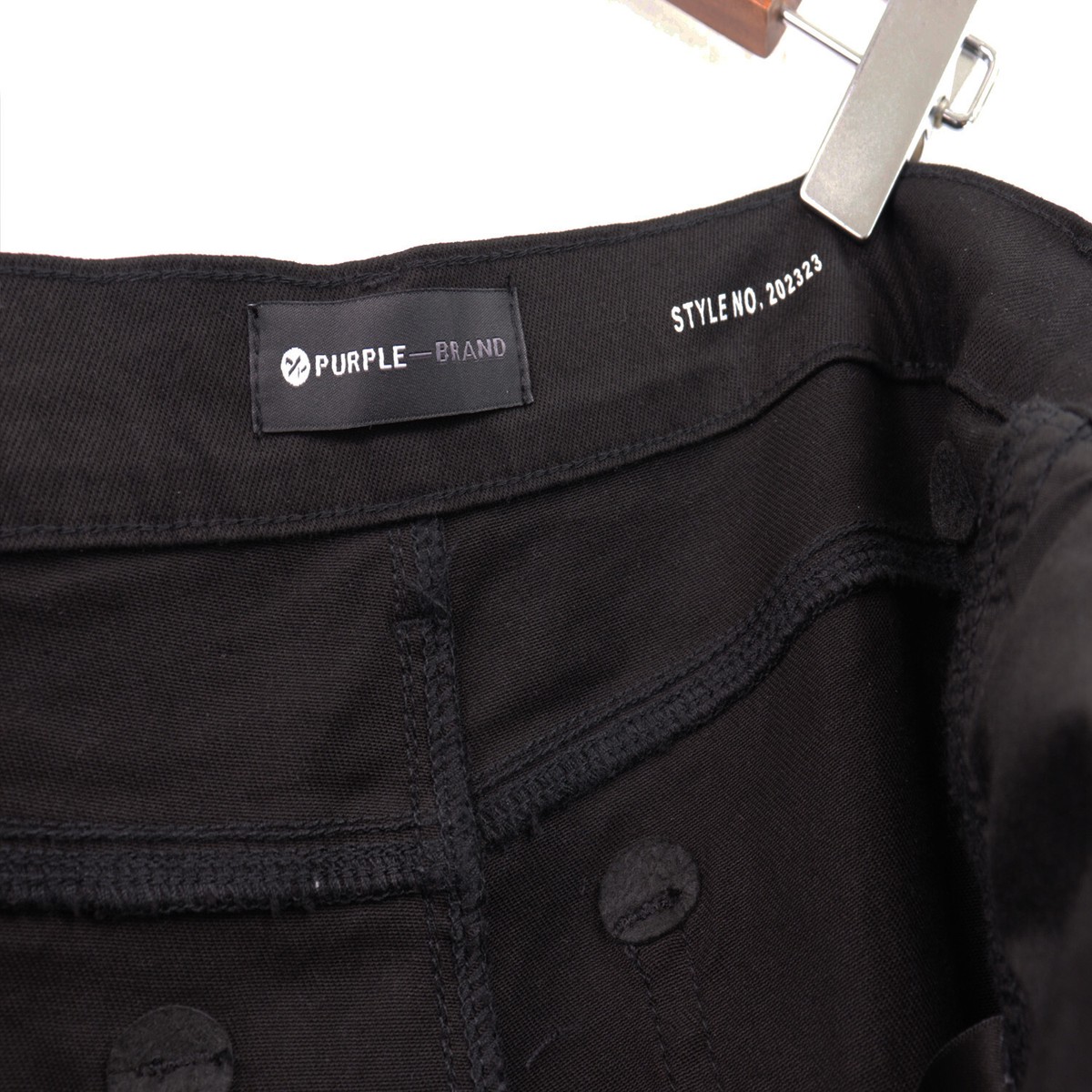 PURPLE BRAND ブラックサイズ28 P001 Black Wash Metallic Silver – PURPLE BRAND