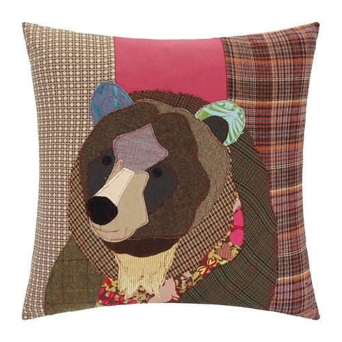 Carola Van Dyke Tier Patchwork Überwurfkissen Kissen Elchbär Nashornhahn - Bild 16 von 20