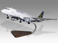 Airbus A320 Solomons Airlines Desk Wood Airplane Model Large Scale 1/100
