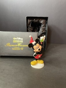 Dept 56 Disney Showcase Mickey Christmas Bejeweled Metal Hinged Trinket Box