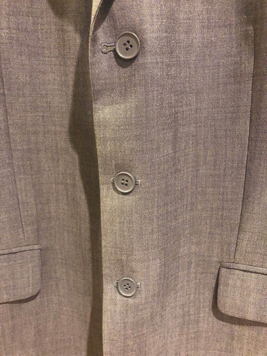 Yves Saint Laurent 3 Buttons Blue Blazer Jacket 40 Italy Made YSL