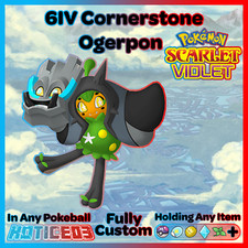 Cornerstone Ogerpon 6IV Pokemon Scarlet & Violet 🚀 Fast 🚀