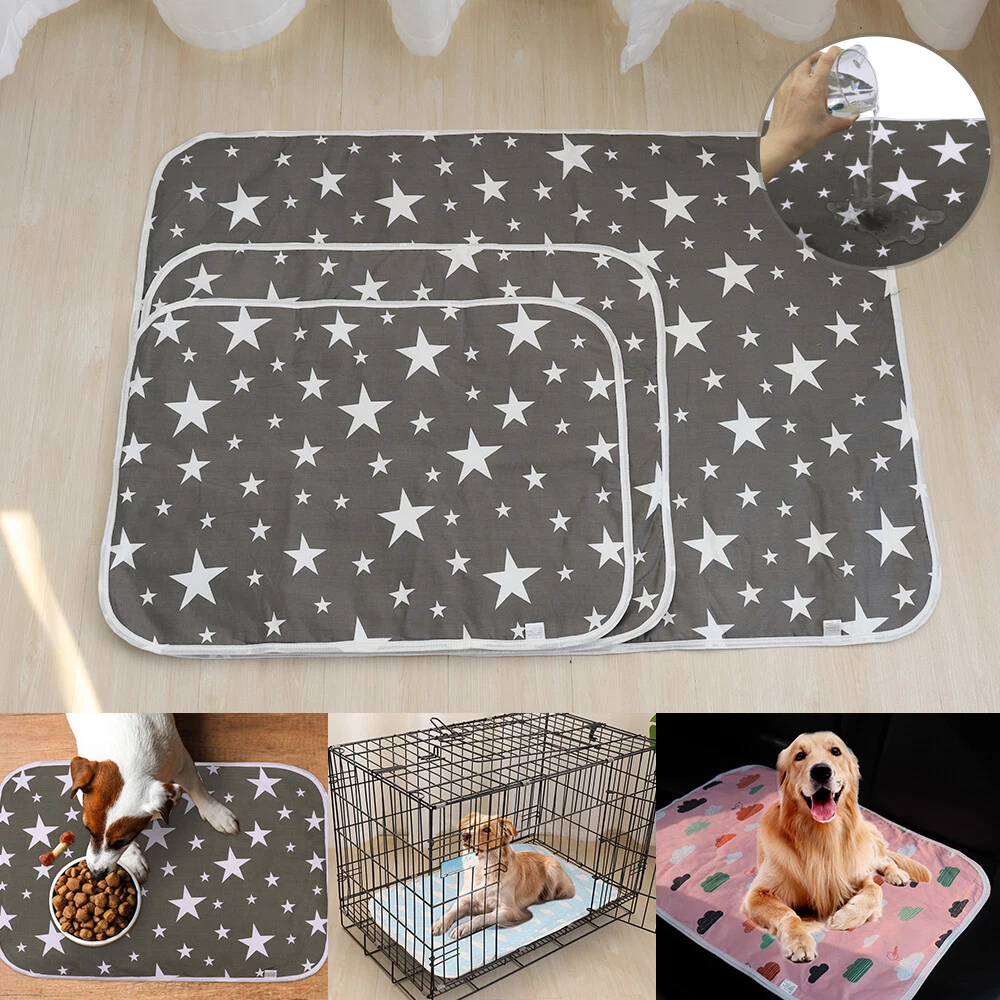 Waterproof Dog Mat Washable Pet Puppy Diaper Reusable Blanket for Cage Sofa  Car