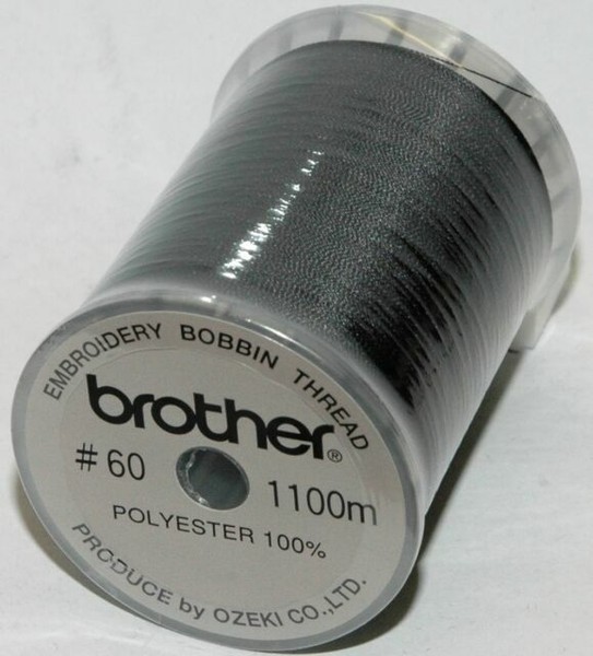 Brother Embroidery Bobbin Thread Black 1100m 60 Weight for sale online
