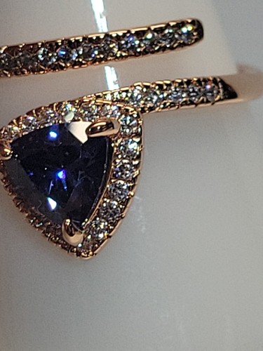 Bomb Party “Glitzy Chic” RBP #6428 SIZE 10 SAPPHIRE CUBIC ZIRCONIA NEW - Picture 6 of 12