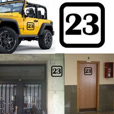 Number 23, Sticker Vinyl Version 23 v1sq