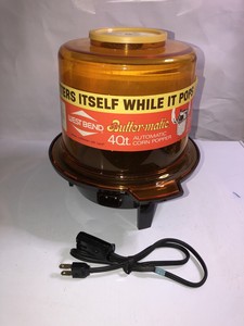 Vintage West Bend Popcorn Popper #25467 Buttermatic 4 Qt Butter
