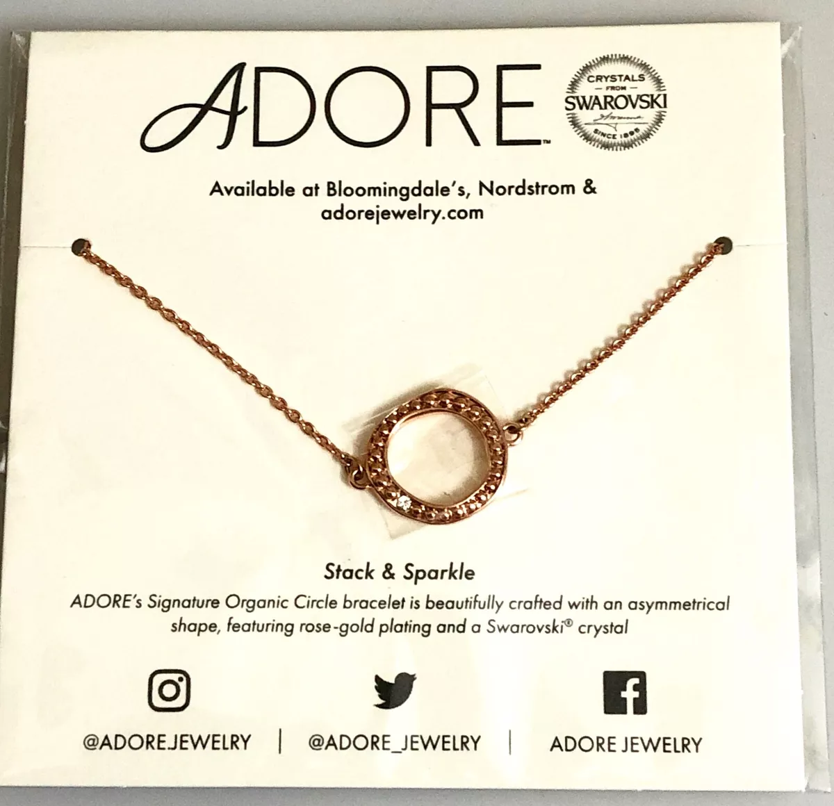 Adore by swarovski cheap rose gold bracelet