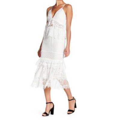 Kendall + Kylie Lace Tiered Maxi Dress Kendall + Kylie Lace Tiered Maxi Dress