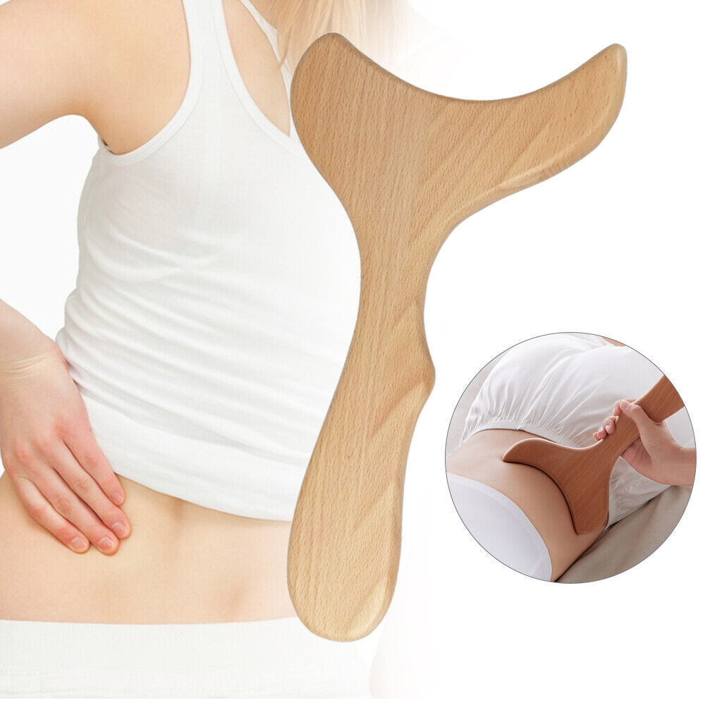 Holz Gua Sha Tool Muskelentspannung Cellulite Entfernung Lymphdrainage Massage