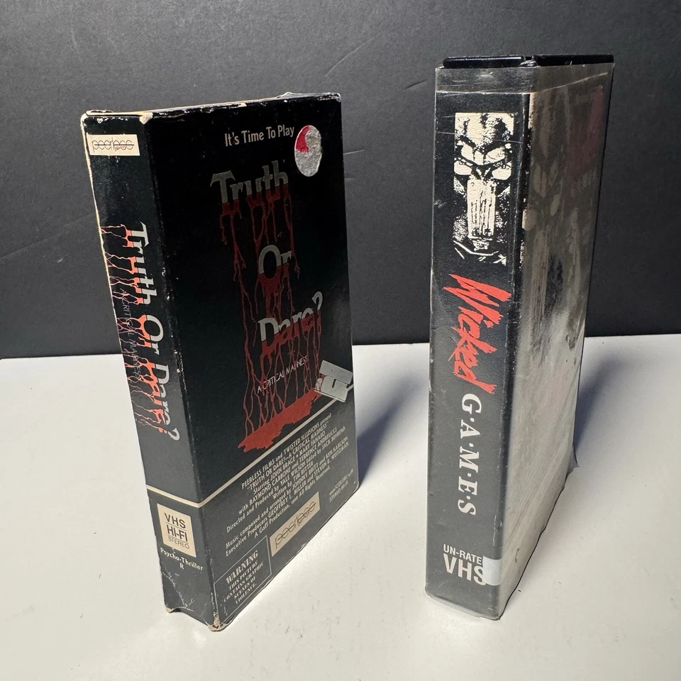 COMBO Truth or Dare A Critical Madness/ Wicked Games VHS Horror SOV Rare Foto 3 de 4