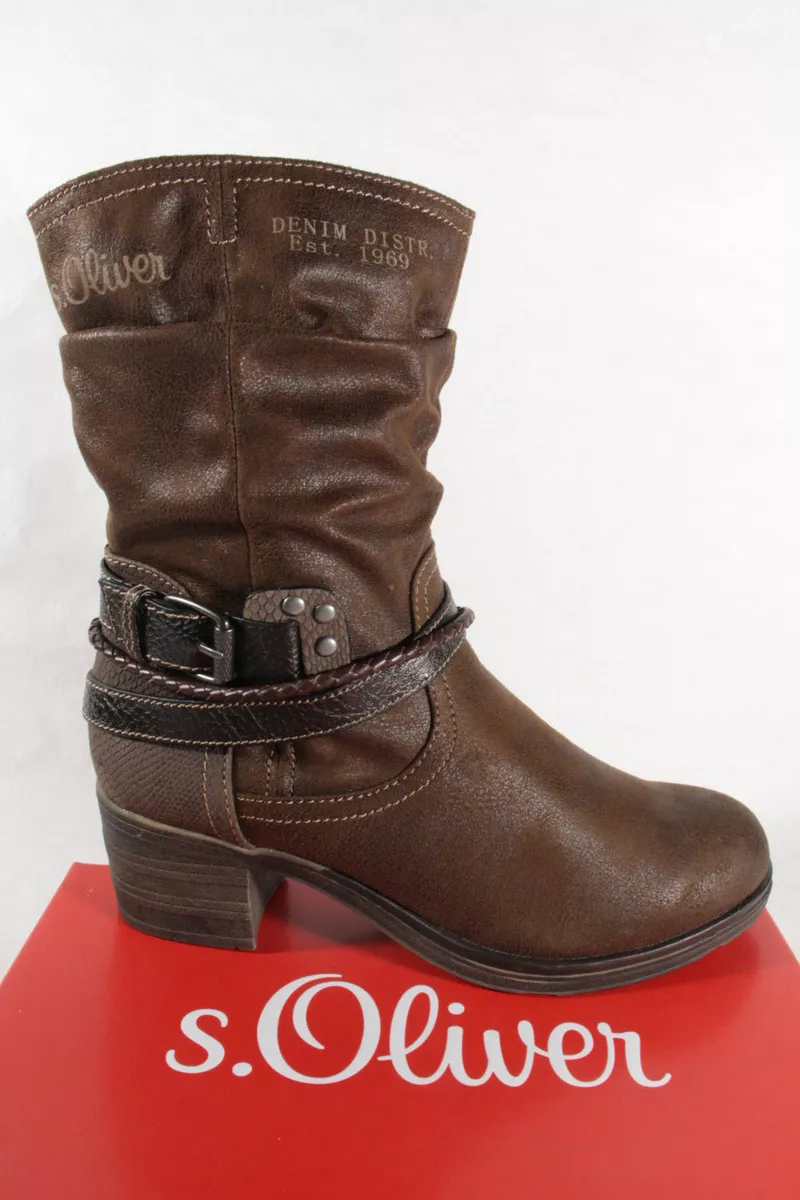 S.Oliver 25346 Boots Ankle Boots Winter Boots Braun 25346 New eBay