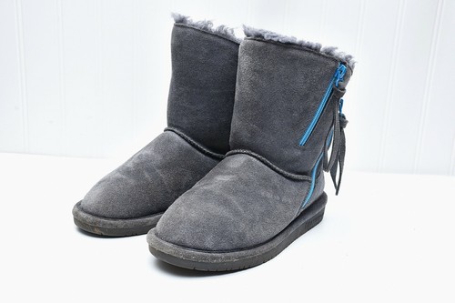 Bearpaw 1901 Gamuza de Piel de Oveja Lana Mimi Invierno Botas Cortas Talla  4 jóvenes | eBay