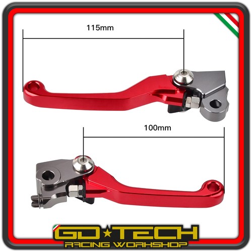 LEVE FRENO FRIZIONE ANTIROTTURA SNODATE CNC HONDA CRF 250 450 R RX 2007-2022 - Imagen 6 de 7
