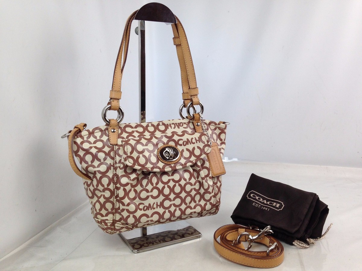 Coach shoulder bag 2way Op Art Hobo Y2k COACH Op Art Pattern 2WAY 