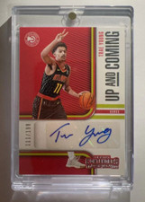 2018-19 Panini Contenders Up and Coming 111/199 Trae Young #UC-TYG Rookie Auto