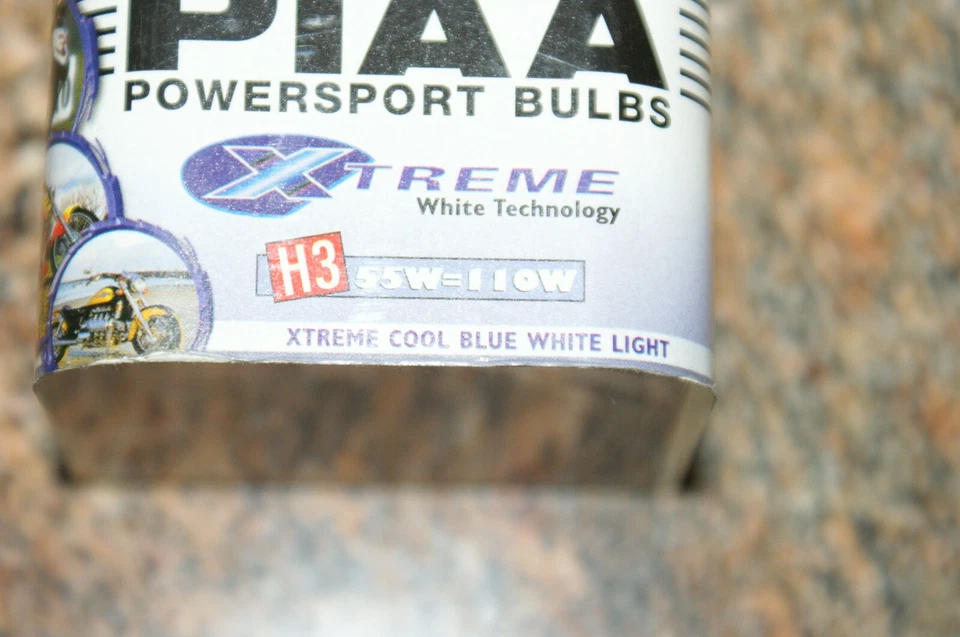 PIAA Powersports  Halogen 70325 head light bulb H3 55w=110w cool blue - Image 3 of 4