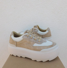 UGG SAND SUEDE MARIN MEGA LACE 2 1/4' PLATFORM SNEAKERS, US 10/ EUR 41 NEW