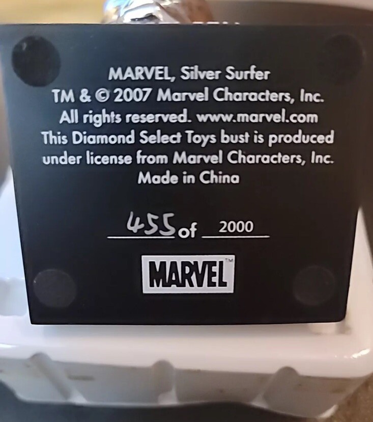 Buste Silver Surfer Chrome Par Diamond Select - Édition Limitée 600ex - NEUF
