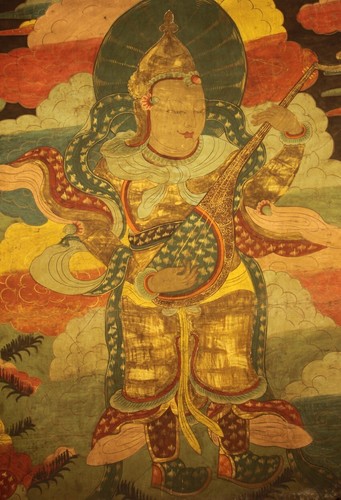 Wonderful Huge Tibet Old Buddhism Temple Thangka Four Heavenly Kings Dharmapalas - Picture 10 of 16