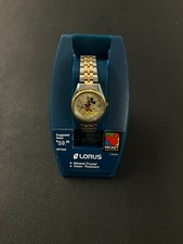 Vintage Exclusive Disney Lorus Quartz Mickey Mouse Two Tone Ladies Wrist Watch
