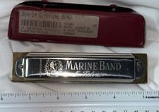 Hohner Harmonica 364 / 24 Marine Band 12 Hole Vinyl Case Stocking Stuffer B25