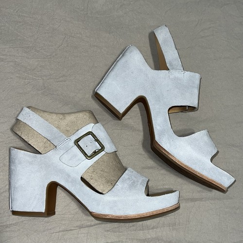 Kork Ease Grey Suede Platform San Carlos Shoes Size 10 Strappy New In Box $170 - Picture 3 of 23