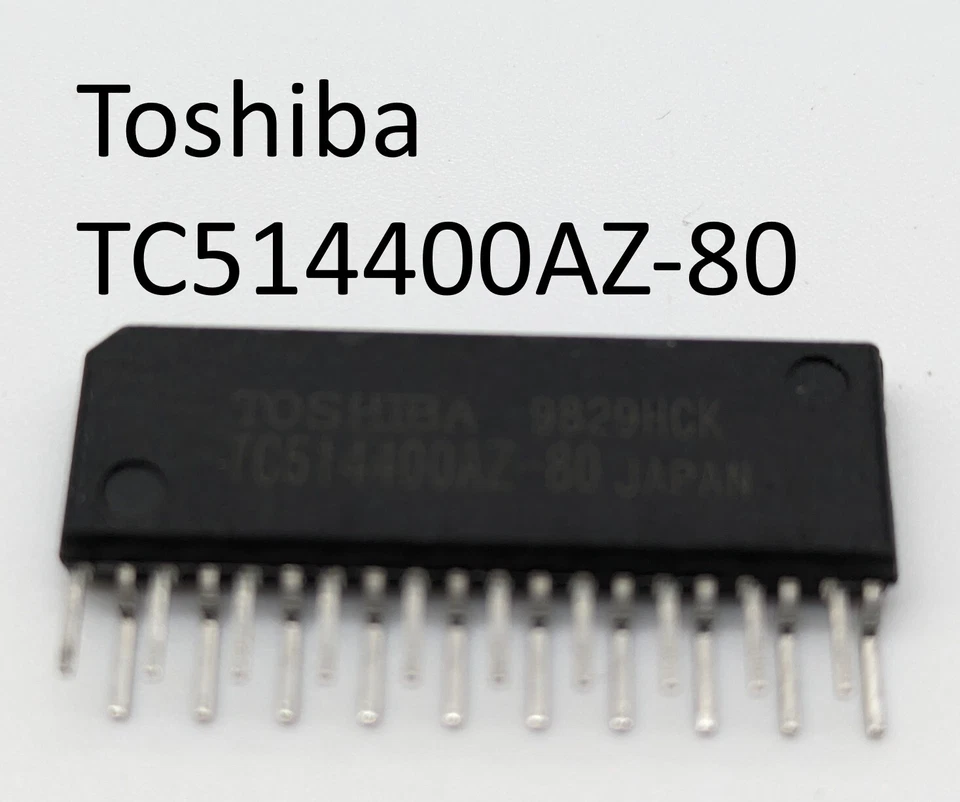 TOSHIBA TC514400AZ-80 ZIP-20 RAM 1048576 x 4 BIT DYNAMIC RAM per es. Alfa Power