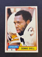 1981 Topps DONNIE SHELL #90  Pittsburgh Steelers  South Carolina State