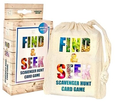  Scavenger Hunt Outdoor Indoor Card Game for Kids Find and Seek