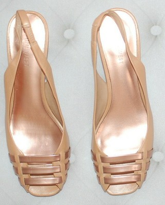 nine west rose gold heels