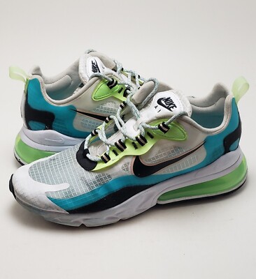 Mens Nike Air Max 270 React Aqua White Green Sneakers Shoes CT1265