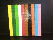 100 Multilink Linking Counting Cubes Snap Blocks Teaching Math Manipulative Toy