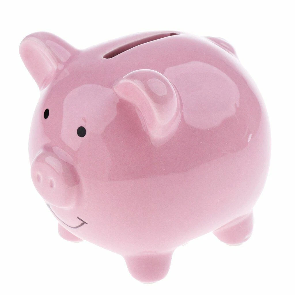 Kids Piggy Bank Money Box Saving Coins Cash Fun Gift Ceramic Pig