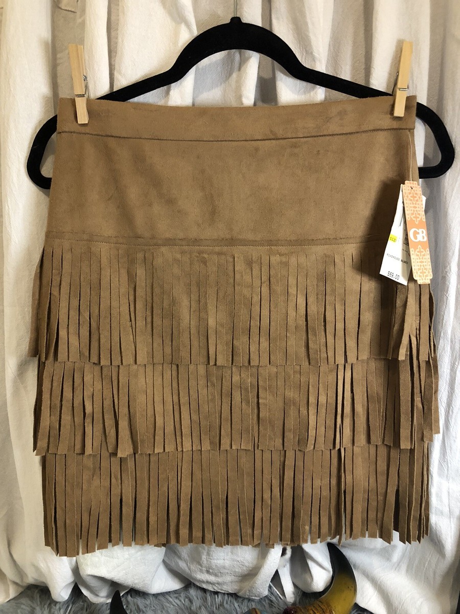 RECTO]/☆24FW REGALO LIC FRINGE H-LINE SKIRT/PALE BEIGE