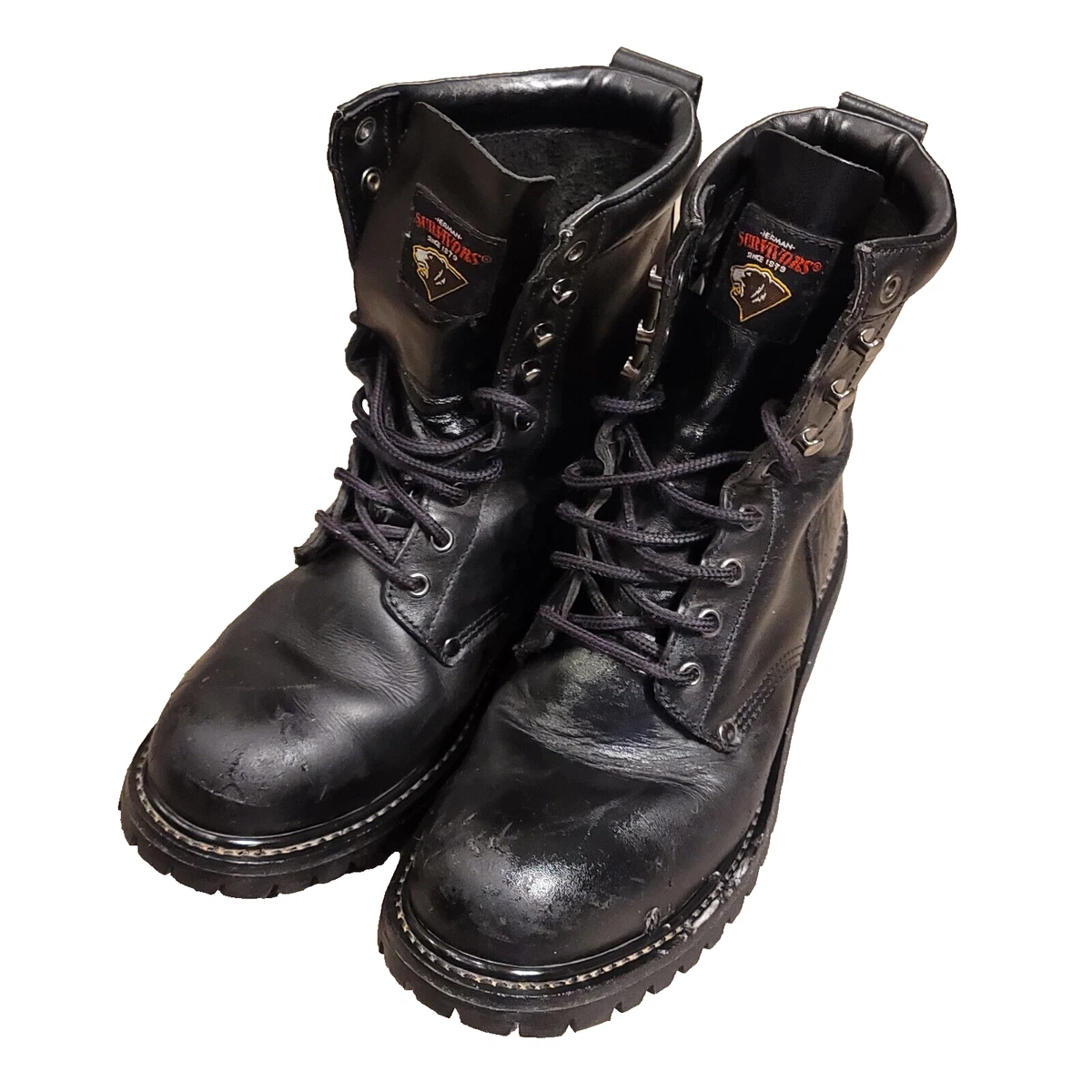 Herman survivors steel top toe boots black