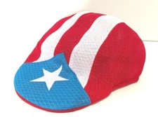 PUERTO RICO FLAG BOINA BERET EMBROIDERY STAR ADULT HAT CAP one size SOUVENIRS