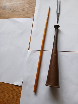 antike John Walker Philharmoniker Stimmgabel C plus Dirigent Stockhorn £38 Post