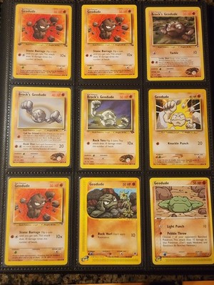 Geodude Graveler Golem Pokemon Card Lot - WOTC & EX to Modern Collection #74-76