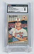 1989 Fleer Bill Ripken Card #616 Orioles Error Card CGC 8 NM/MINT