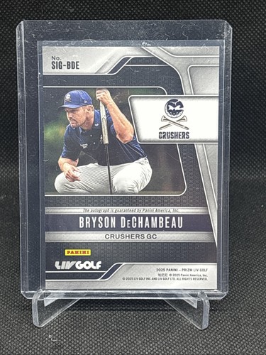 2025 Panini Prizm Liv Golf Bryson DeChambeau Autograph Auto Card 🔥🔥 - Picture 2 of 3