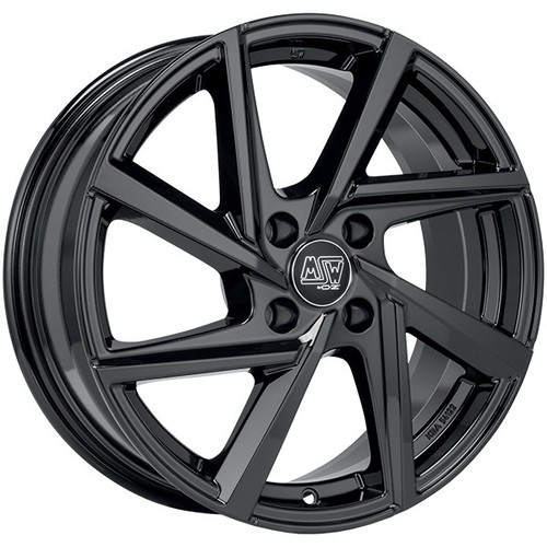 ALUFELGE MSW MSW 80-4 FUR MINI ONE 2006-2011 6X15 4X100 GLOSS BLACK O18 - Bild 1 von 4
