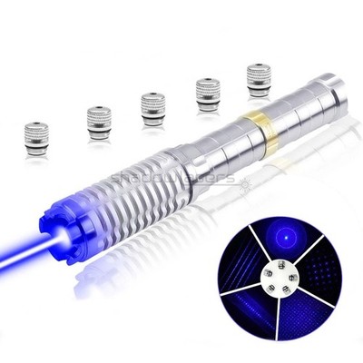 1mw Blue Laser Pointer Pen450nm Adjustable Focus Beam Visible Light Flashlight