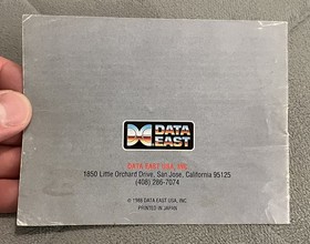Bad Dudes Instruction Manual Only Original Nintendo Nes Authentic Data East  