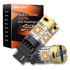 Sealight Canbus 3157 Led Bulb Amber Yellow Built-in Resistor 3156 3157a 4057 Sealight Canbus 3157 Led Bulb Amber Yellow Built-in Resistor 3156 3157a 4057