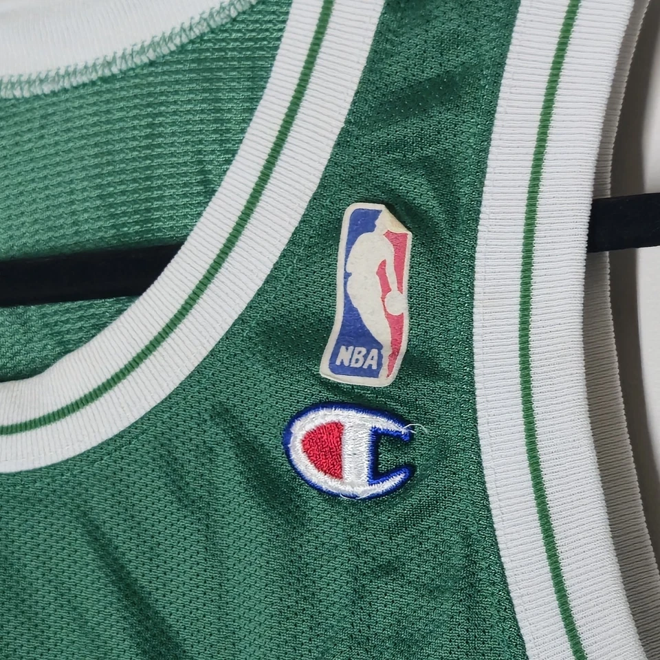 Camiseta De Colección Boston Celtics Juvenil Grande Verde NBA Baloncesto Larry Bird 33 Años 90 Foto 3 de 4